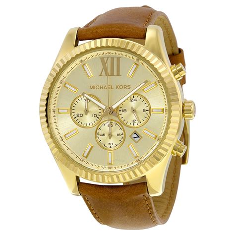 michael kors leather watch.